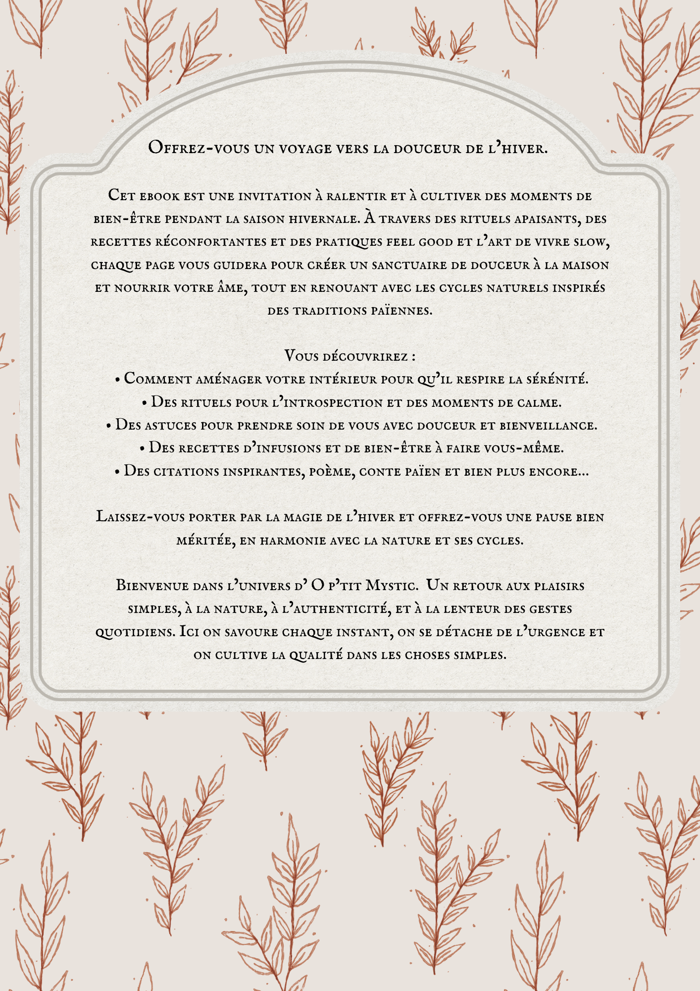 L'ART DE L'HIVER - Cultiver la douceur et la sérénité en Février - Ebook Février 2025